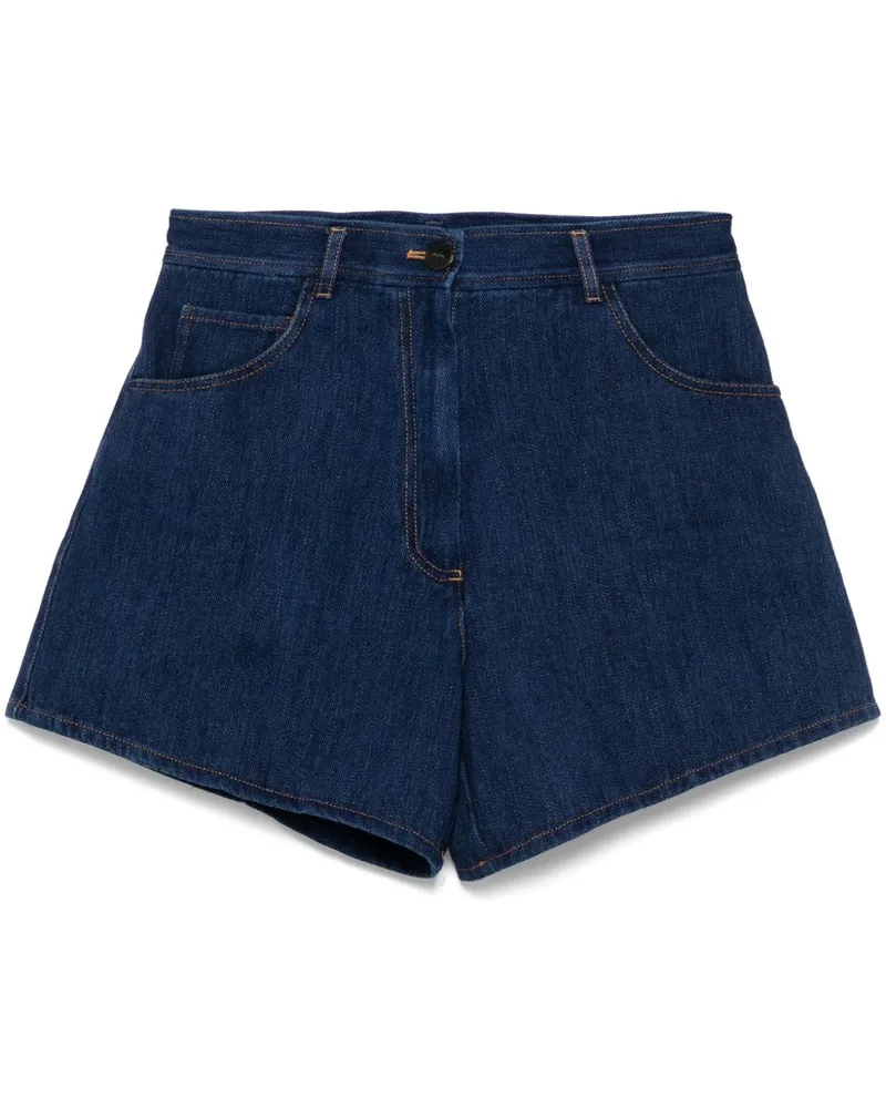 forte_forte Kurze Jeans-Shorts - Blau Blau