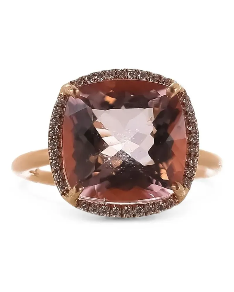 Irene Neuwirth Gem Drop Ring mit Morganit und Diamant - Gold Gold