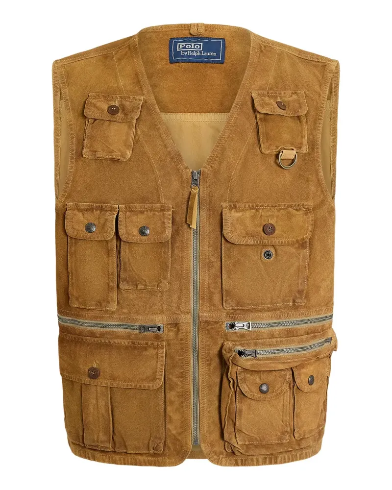 Ralph Lauren suede Utility gilet - Braun Braun