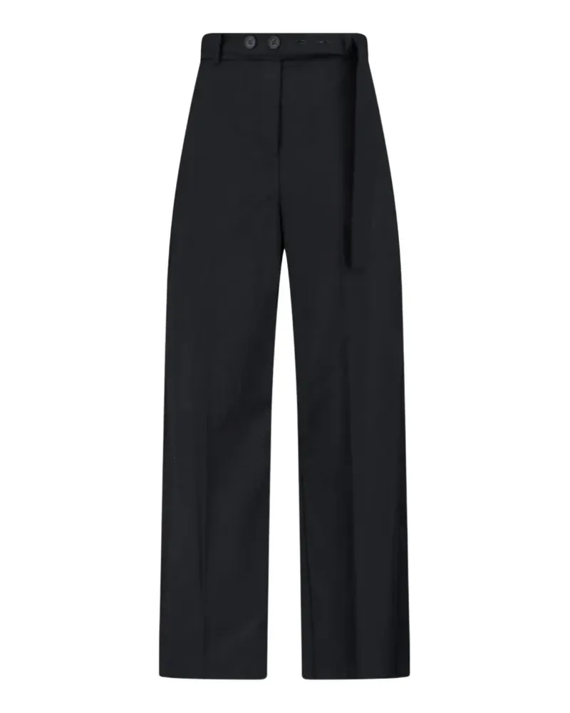 Eudon Choi belted tailored trousers - Schwarz Schwarz