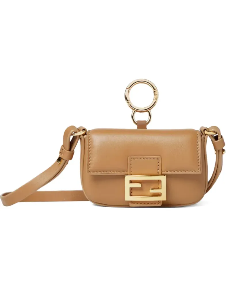 Fendi Nano Baguette Charm Schultertasche - Braun Braun