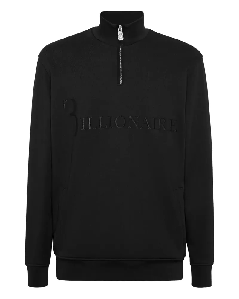 Billionaire Sweatshirt mit Reißverschluss - Schwarz Schwarz