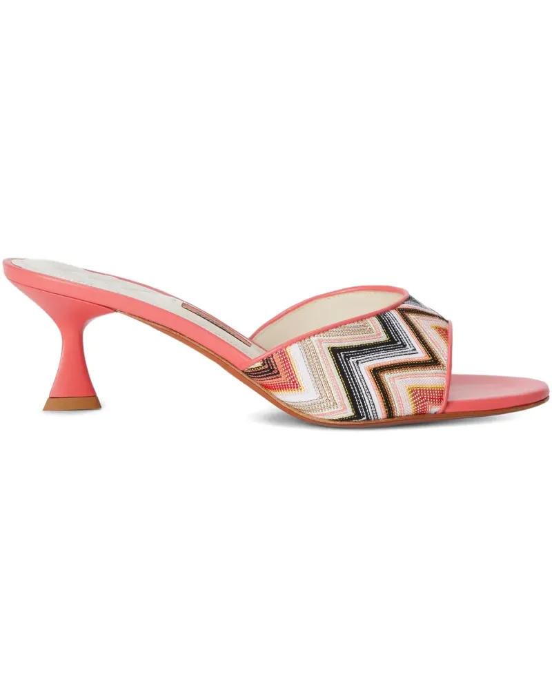 Missoni Mules mit Zickzackmuster - Rot Rot
