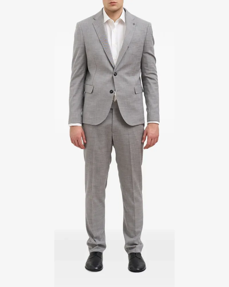 Daniele Alessandrini mélange-effect single-breasted suit - Grau Grau