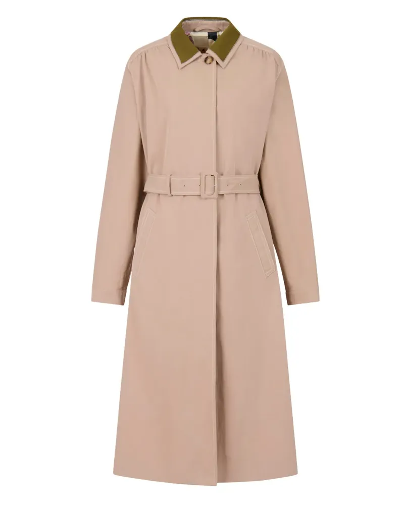 Marni Trenchcoat mit Kontrastkragen - Nude Nude