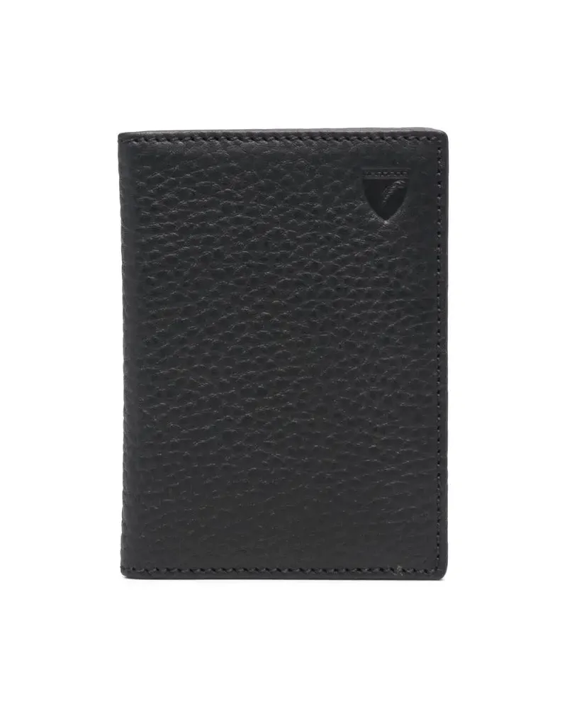 Aspinal of London Kartenetui mit CC - Schwarz Schwarz