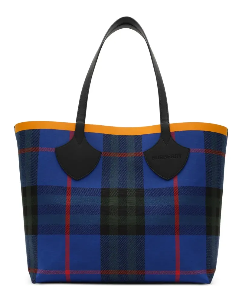 Burberry Große Check Tote Bag - Blau Blau