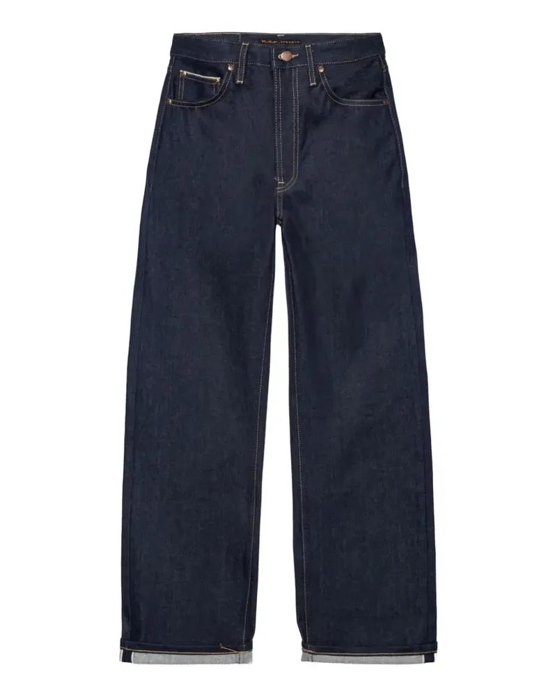 Nudie Jeans Clean Eileen Jeans mit hohem Bund - Blau Blau