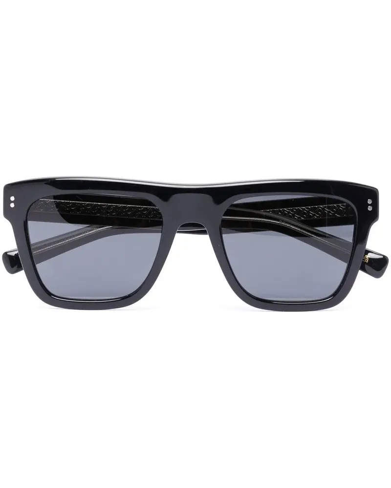Dolce & Gabbana Eckige Domenico Sonnenbrille - Schwarz Schwarz