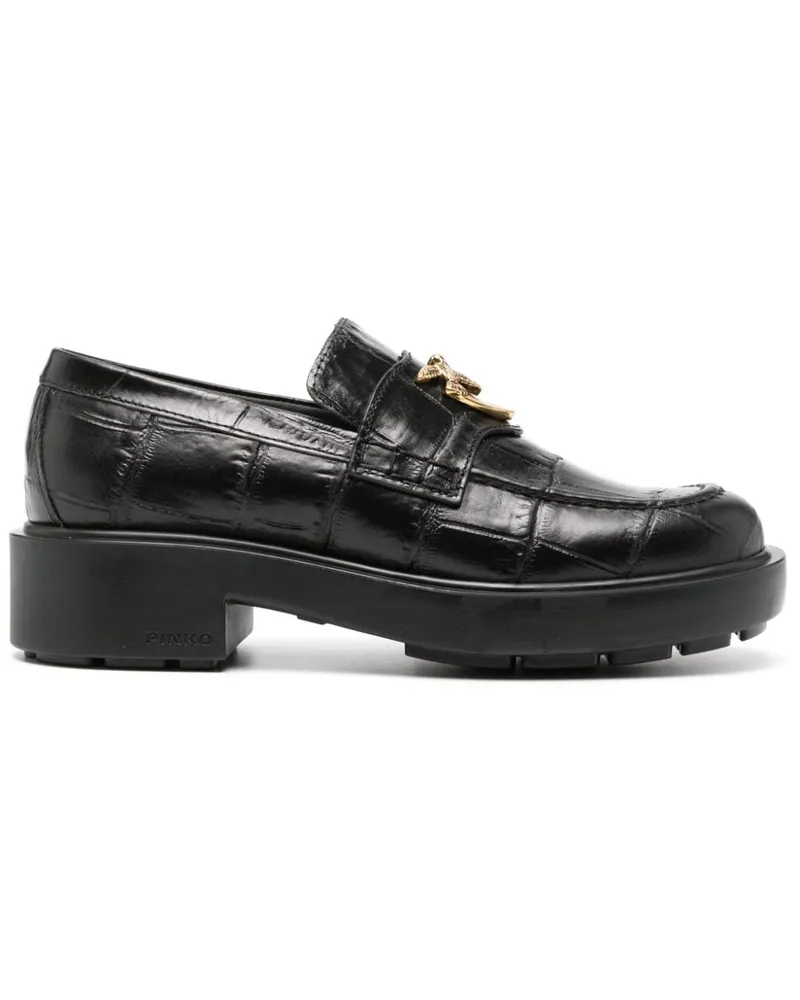 Pinko Love Birds Loafer - Schwarz Schwarz
