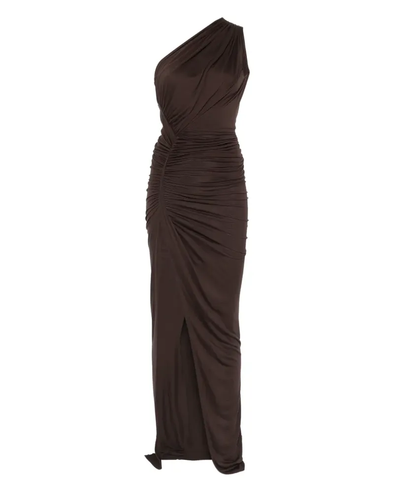 Rick Owens Lilies one-shoulder draped dress - Braun Braun