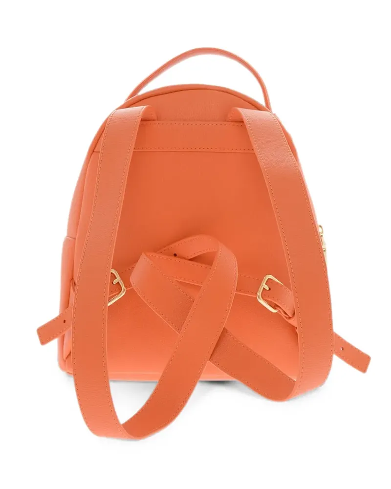 Moschino logo-plaque backpack - Orange Orange
