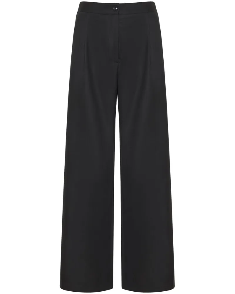 BARBA Hose mit geradem Bein - Schwarz Schwarz
