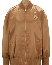 HUGO BOSS Bomberjacke aus Satin Braun