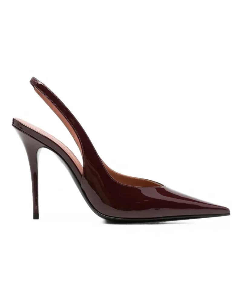 Amina Muaddi Spitze Anok Slingback-Pumps - Rot Rot