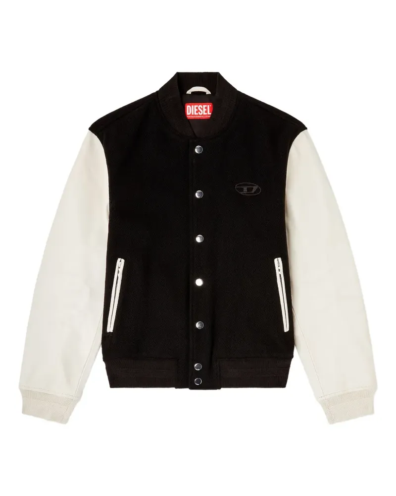 Diesel L-Arry-Wrd bomber jacket - Schwarz Schwarz