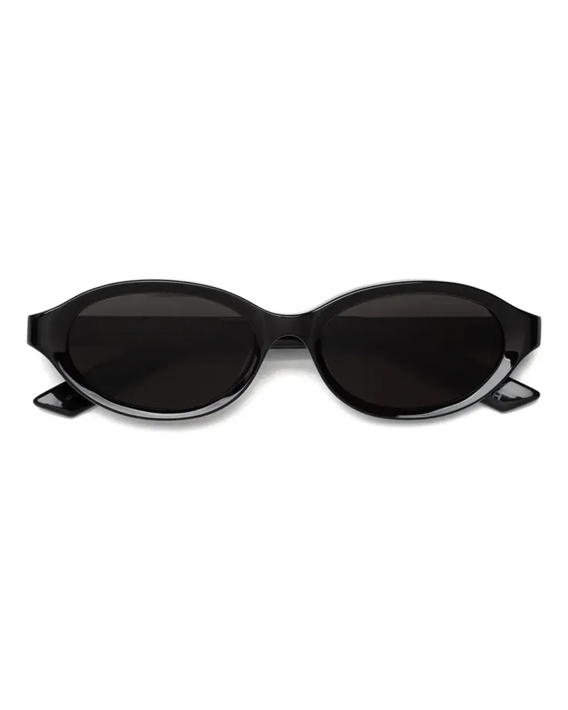 RETROSUPERFUTURE Parola Sonnenbrille mit ovalem Gestell - Schwarz Schwarz