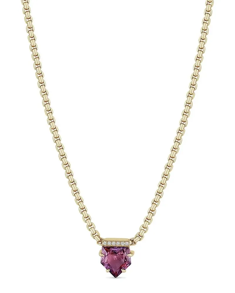 ZOË CHICCO 14kt Gelbgoldhalskette mit Saphiren Gold