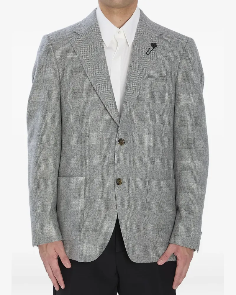 LARDINI Prince of Wales check blazer - Grau Grau