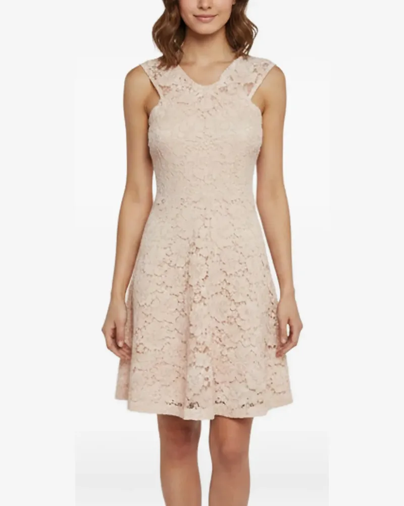 Sandro lace-detail sleeveless midi dress - Rosa Rosa