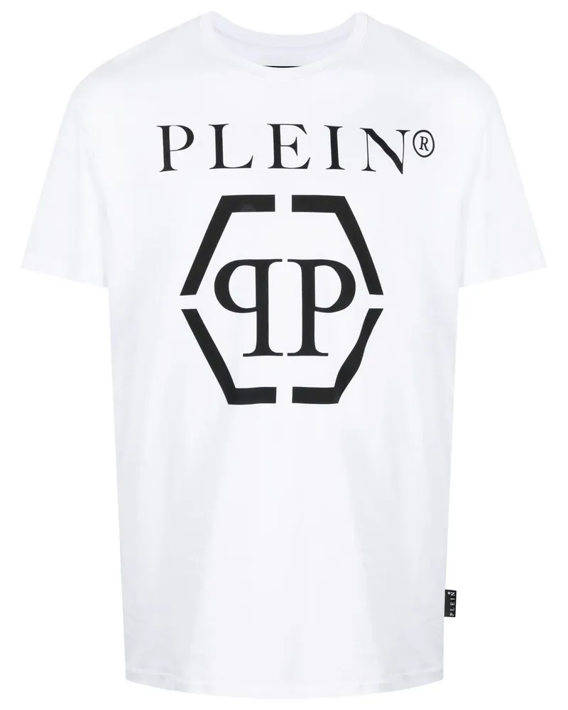 Philipp Plein T-Shirt mit Logo-Print - Weiß Weiß