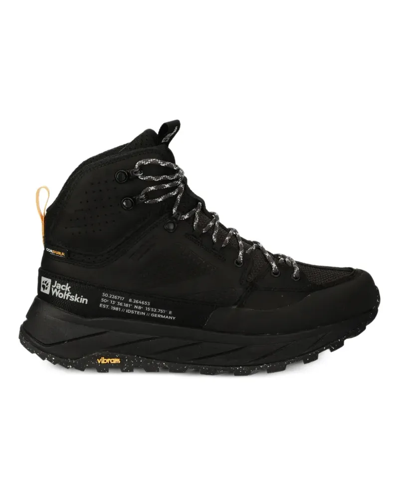 Jack Wolfskin Perforierte Terraquest Texapore Sneakers - Schwarz Schwarz