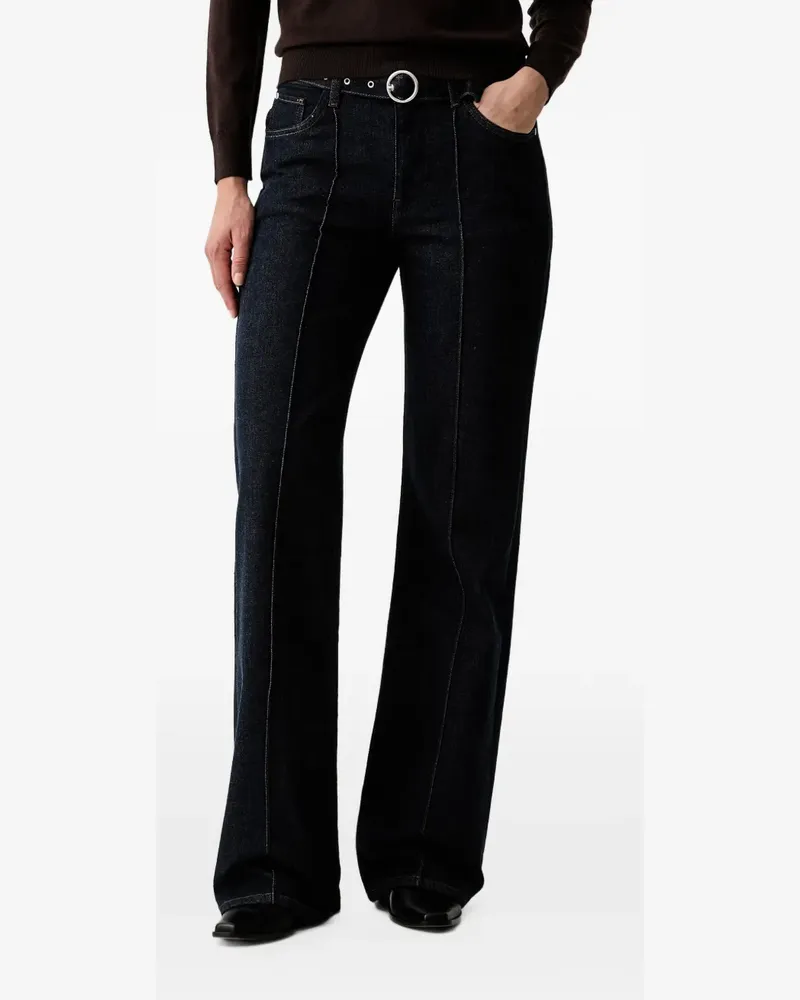 JOOP! Jeans mit Gürtel und Biesen - Blau Blau