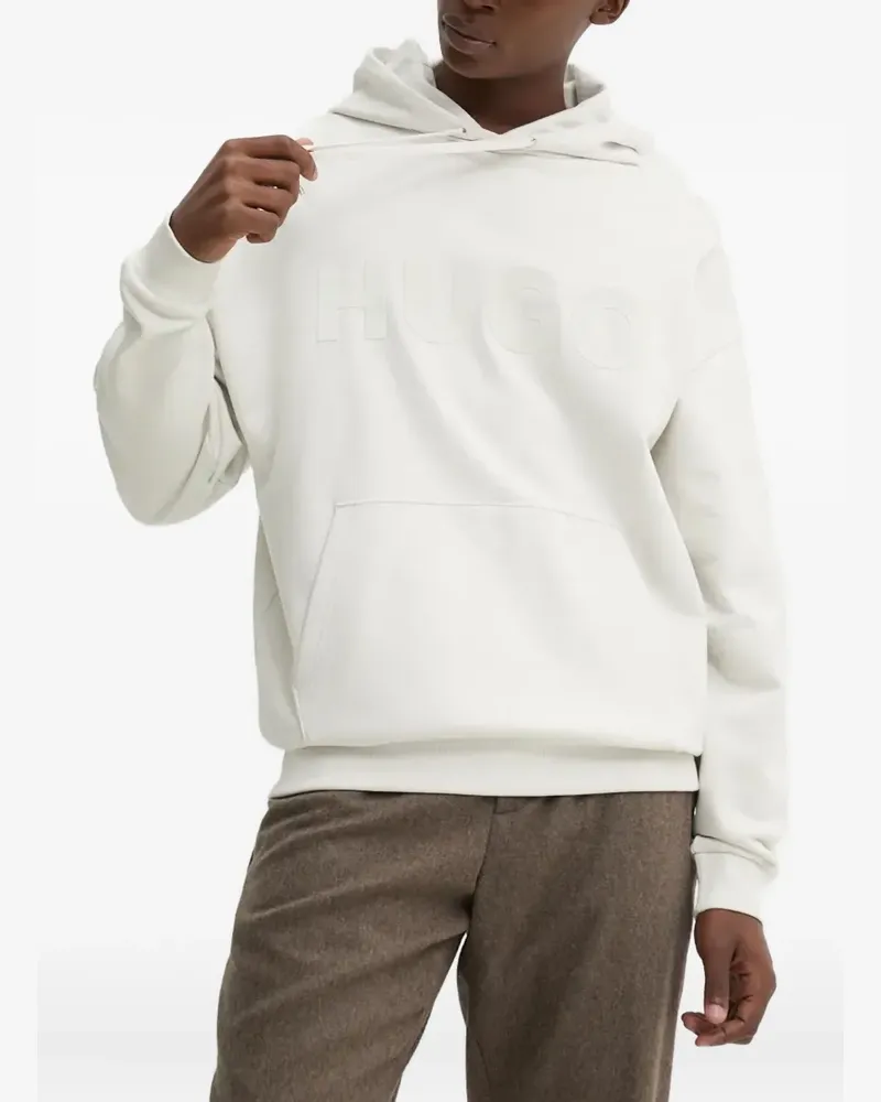 HUGO BOSS Hoodie mit Logo-Prägung - Nude Nude