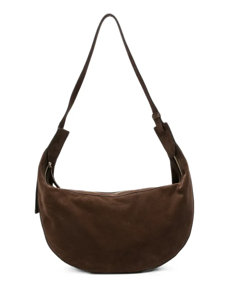 Liviana Conti suede shoulder bag - Braun Braun