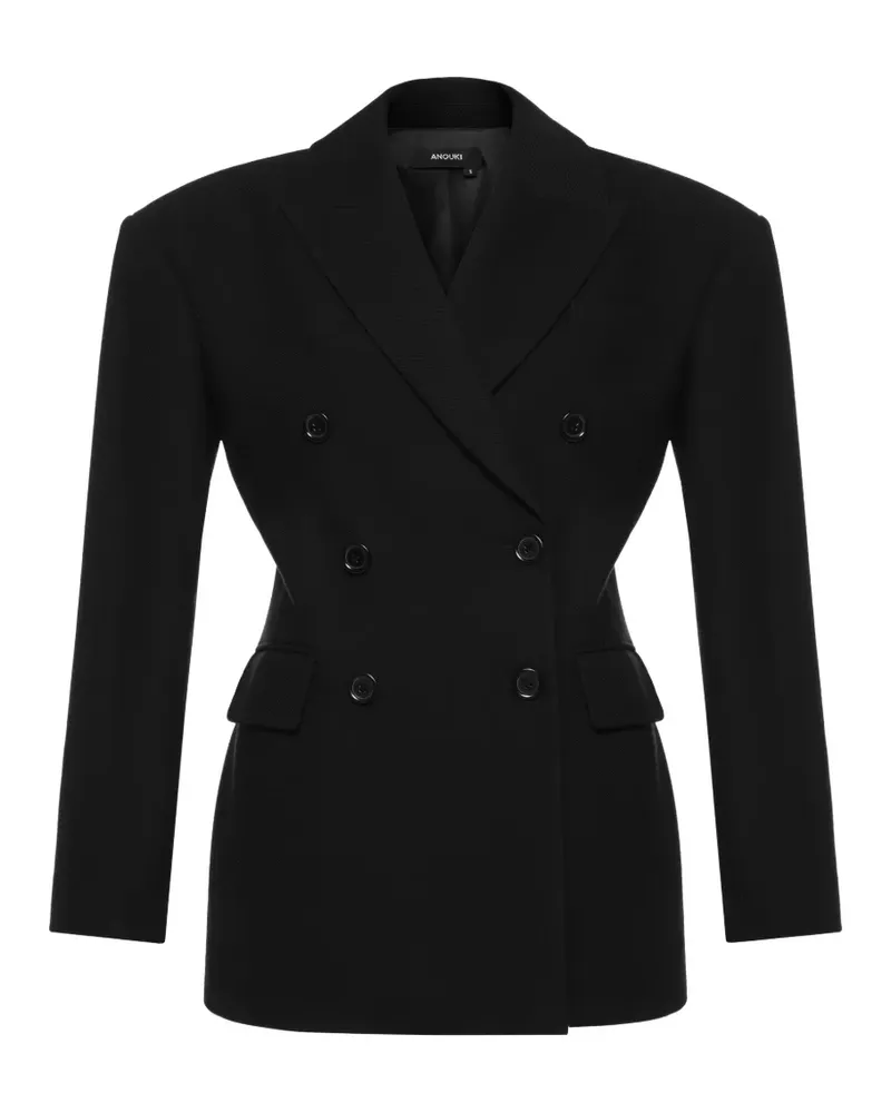 ANOUKI double-breasted blazer - Schwarz Schwarz