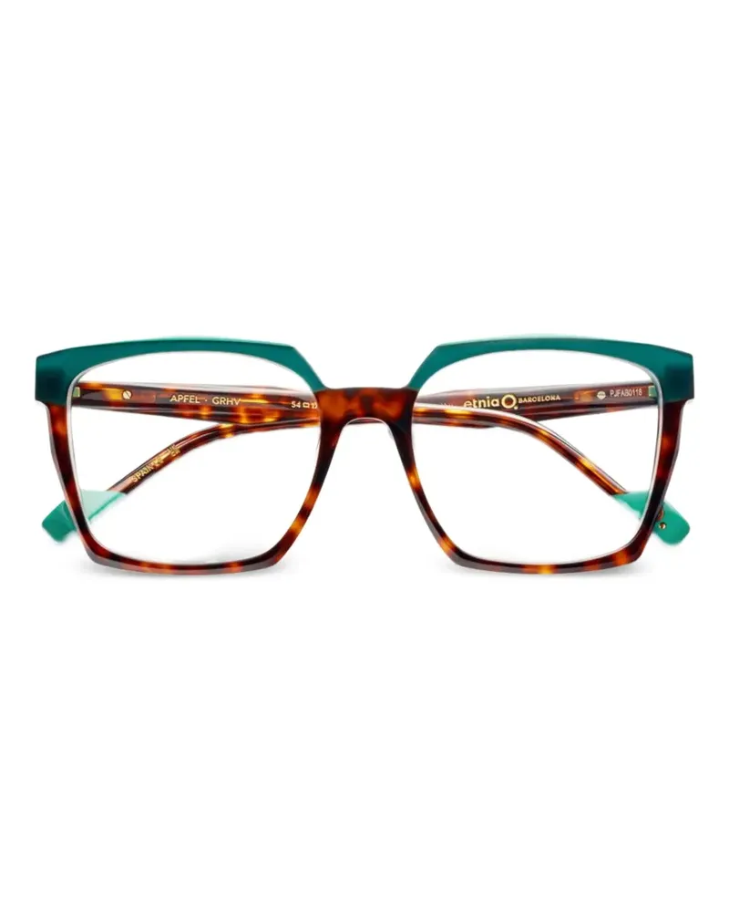 Etnia Barcelona Apfel Brille mit geometrischem Gestell - Grün Grün