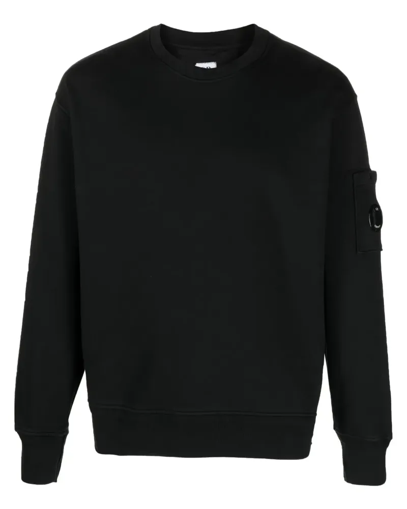 C.P. Company Sweatshirt mit Linsen-Detail - Schwarz Schwarz