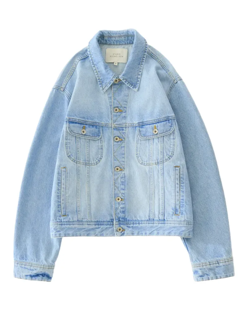 Studio Nicholson Derby denim jacket - Blau Blau
