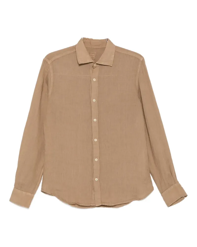 120% Lino long-sleeve shirt - Nude Nude