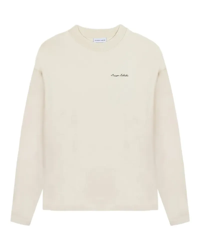 Maison Labiche logo-embroidered sweatshirt - Nude Nude