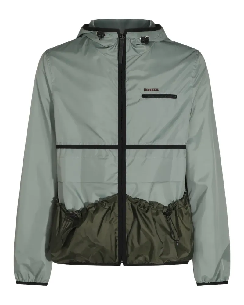 Marni Kapuzenjacke mit Einsätzen - Grau Grau