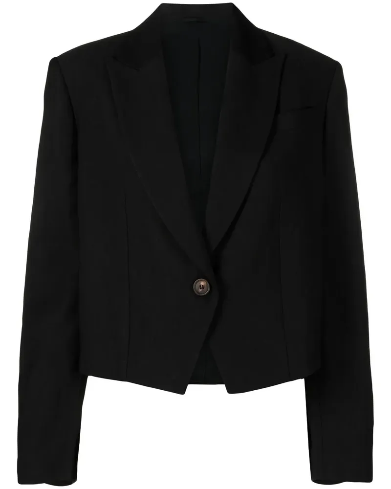 Brunello Cucinelli Kastiger Blazer - Schwarz Schwarz