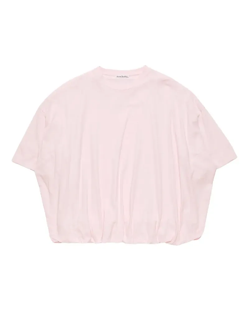 Acne Studios logo-patch oversized T-shirt - Rosa Rosa