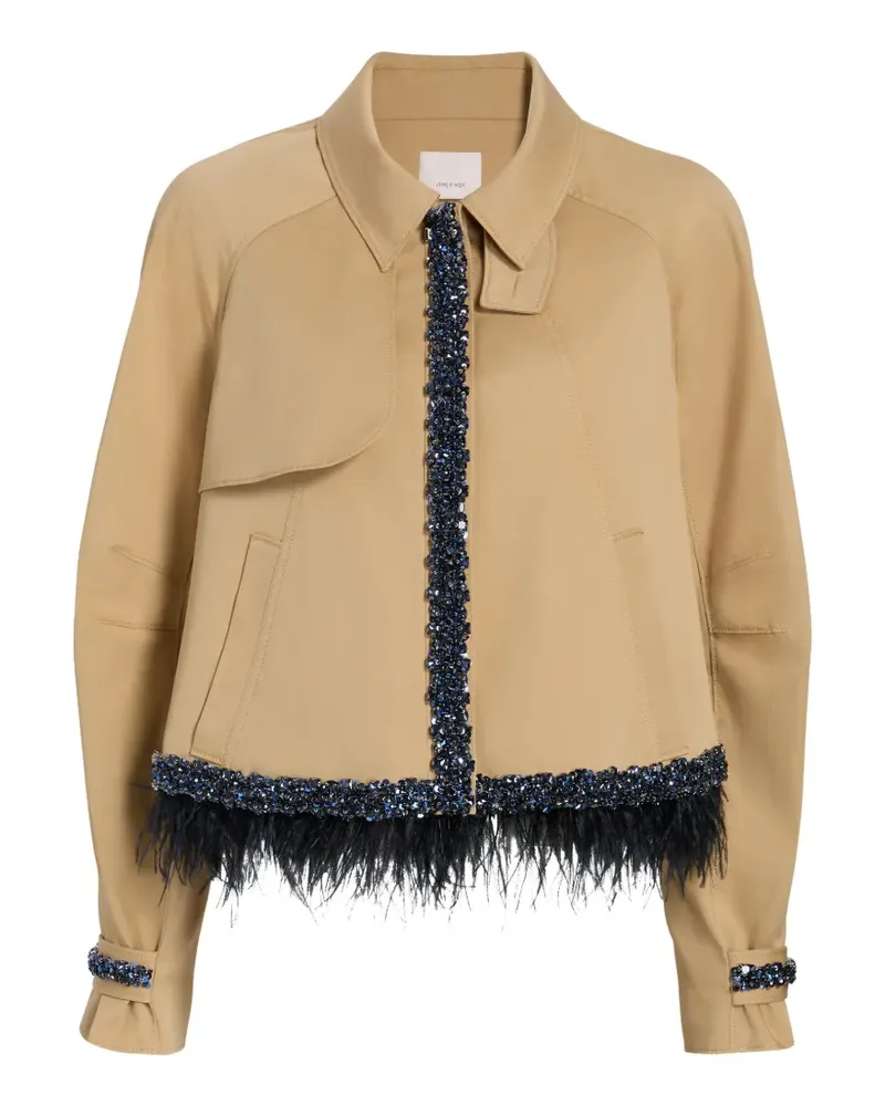 Cinq à Sept Carmila Jacke mit Perlenbesatz - Nude Nude