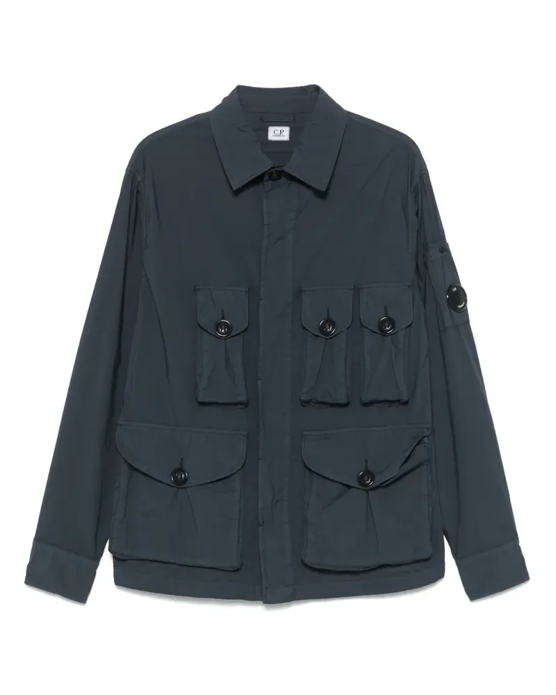 C.P. Company Hemdjacke mit Lens-Detail - Blau Blau