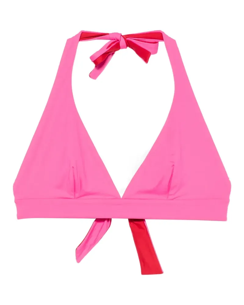FISICO-Cristina Ferrari reversible halterneck bikini top - Rot Rot