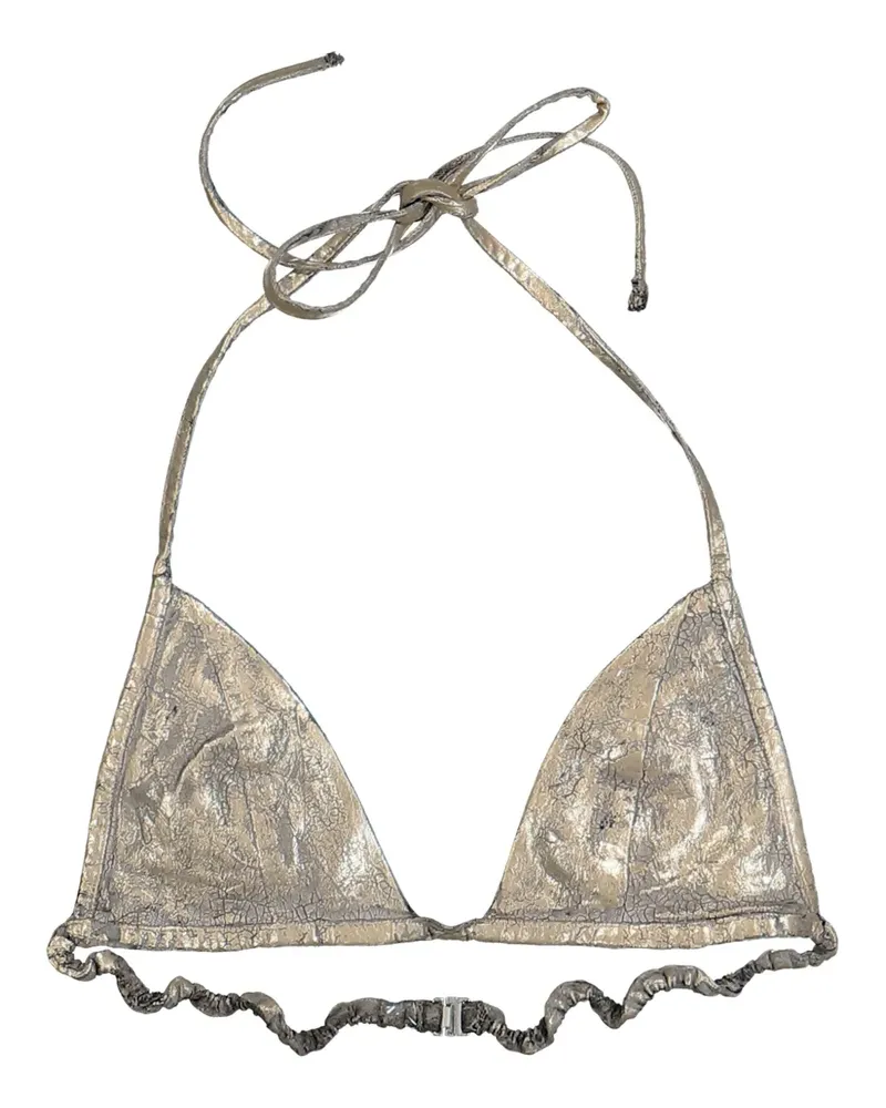 DRKSHDW by Rick Owens Bikinioberteil im Metallic-Look - Gold Gold
