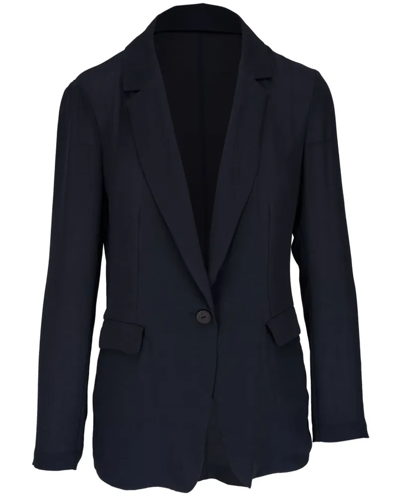 Peter Cohen Einreihiges Sakko mit fallendem Revers - Blau Blau