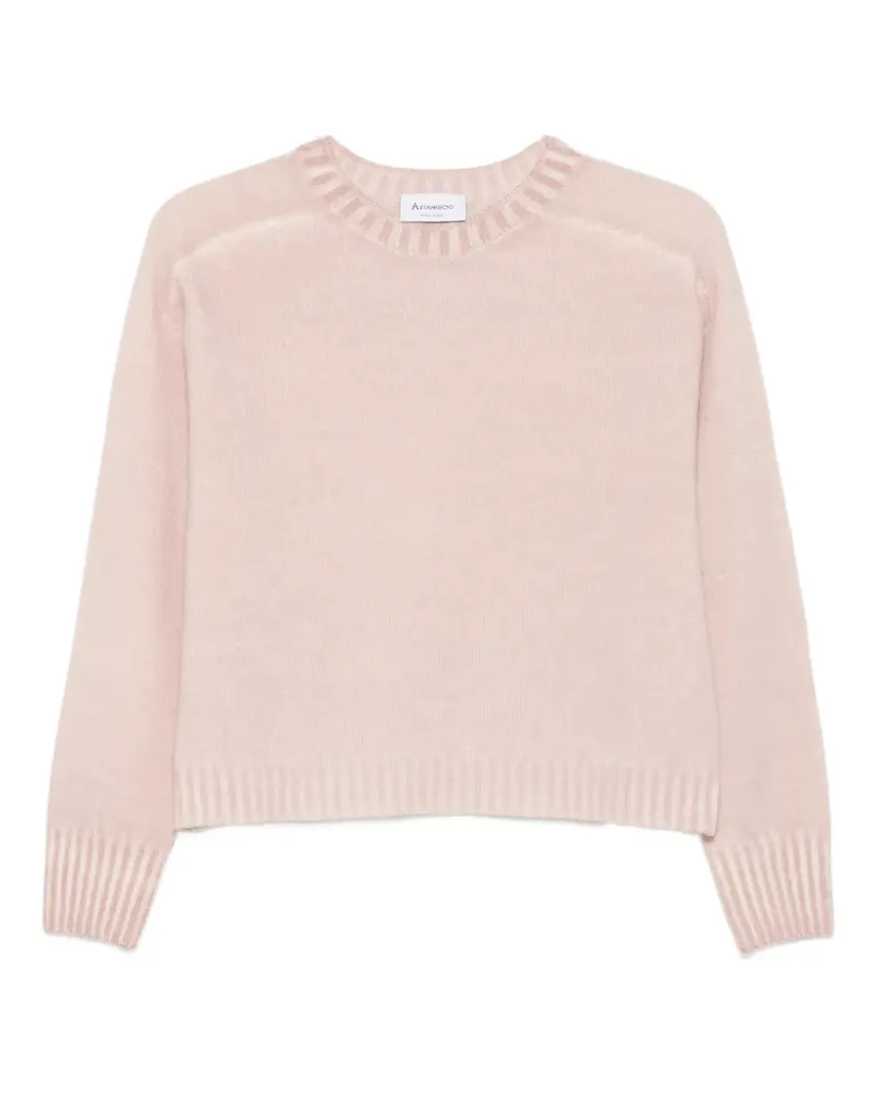 Arovescio Pullover mit Rundhalsausschnitt - Rosa Rosa