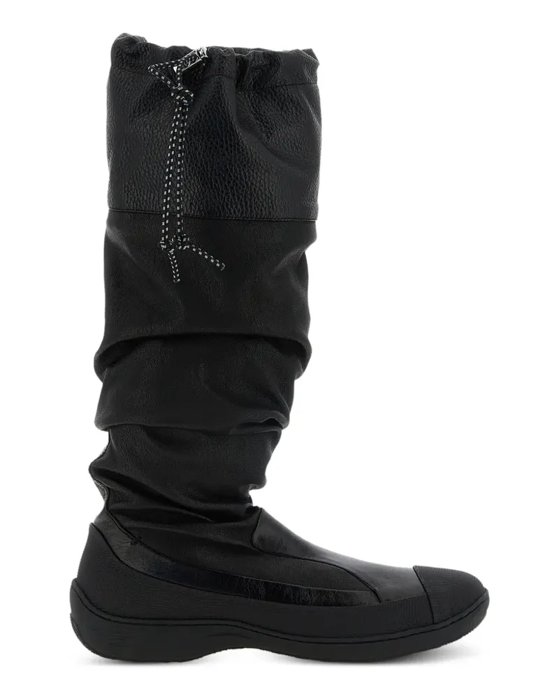 KIKO KOSTADINOV Kniehohe Avocet Stiefel mit Kordelzug - Schwarz Schwarz