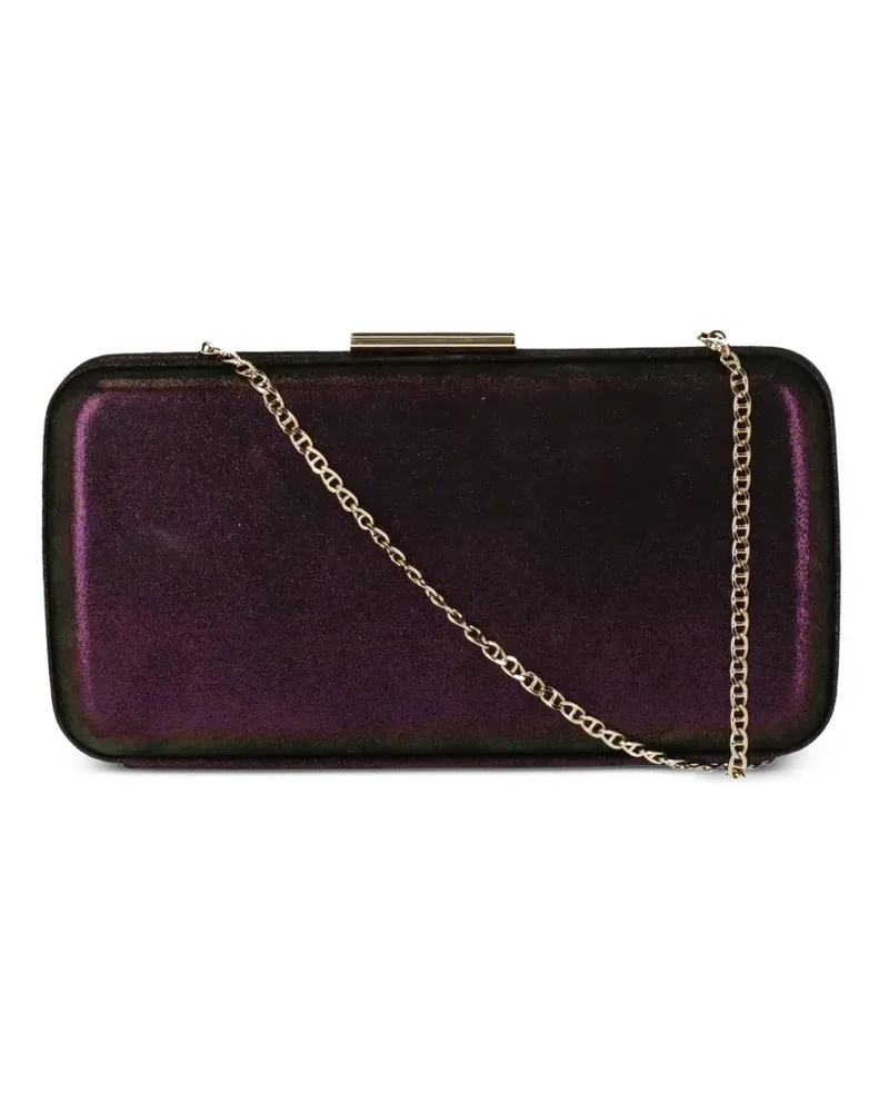 Gianvito Rossi Clutch aus Satin - Schwarz Schwarz