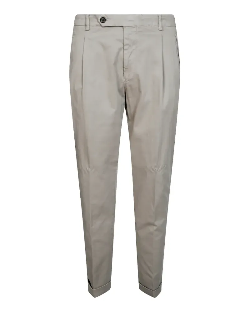 Berwich Plissierte Hose mit Umschlag - Nude Nude