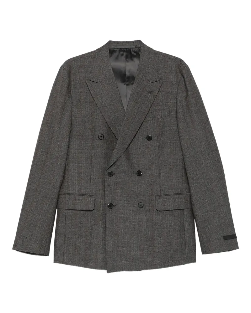 Prada double-breasted pinstriped suit - Grau Grau