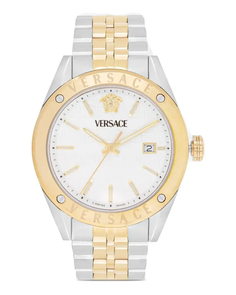 Versace Zweifarbige Armbanduhr 41mm - Weiß Weiß