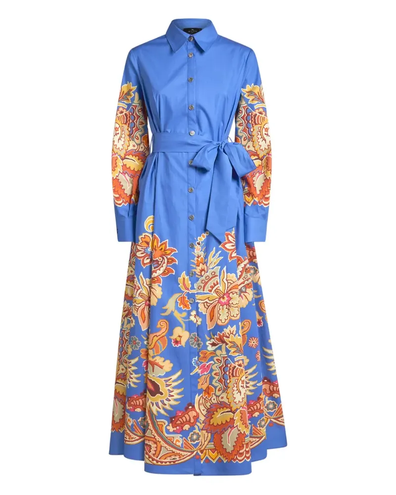 Etro Kleid mit Print - Blau Blau
